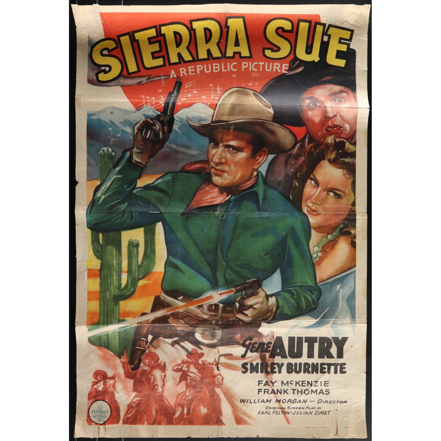 Sierra Sue (1941) Original Movie Poster Folded 27x41