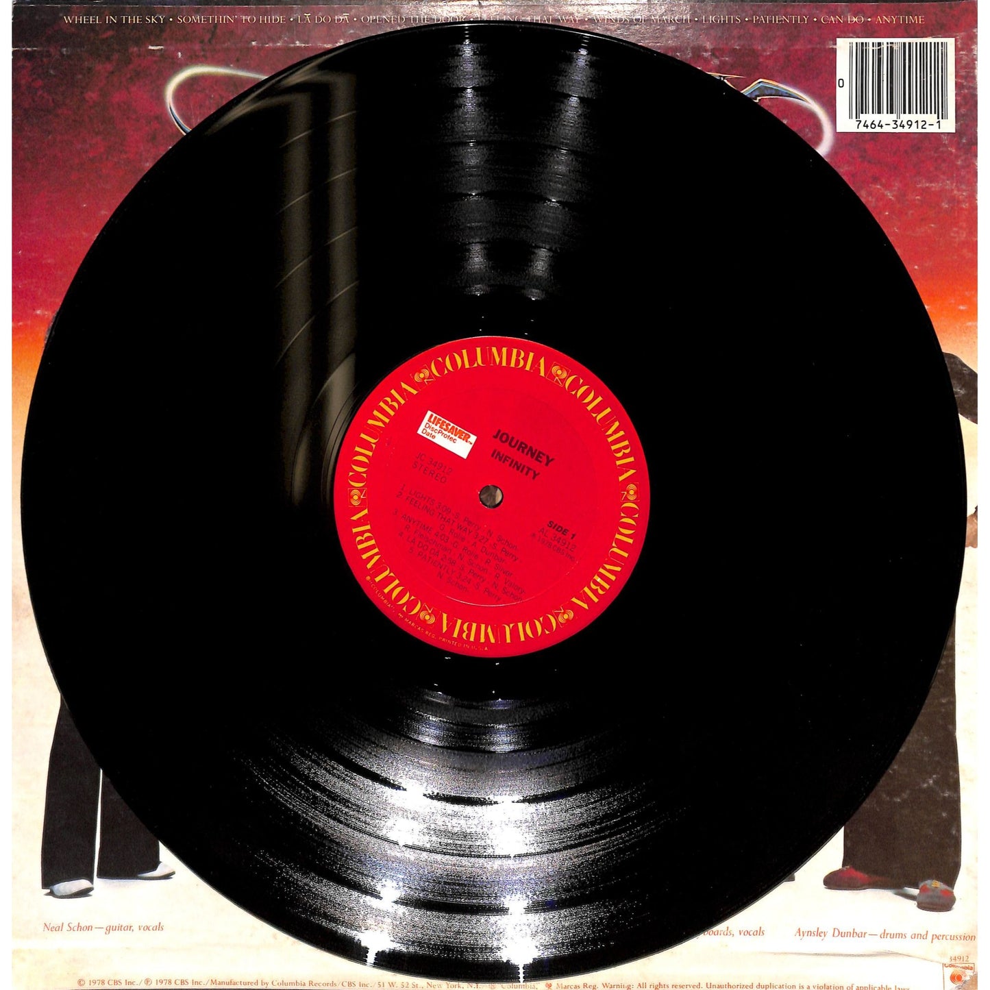 Journey - Infinity Vinyl Record JC 34912