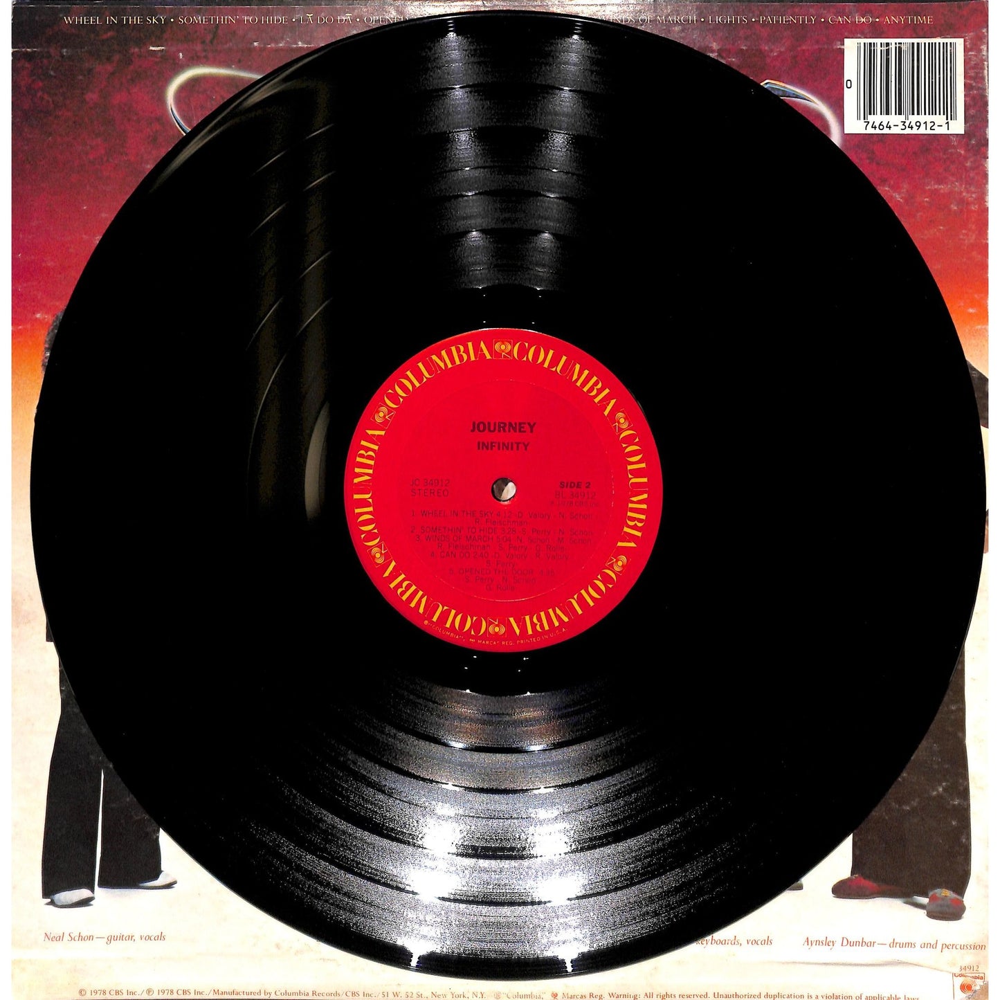Journey - Infinity Vinyl Record JC 34912
