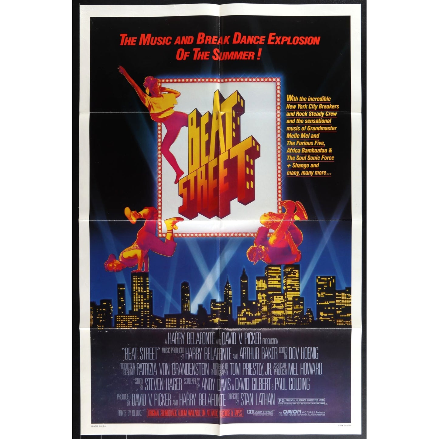 Beat Street (1984) Original Movie Poster Folded 27x40