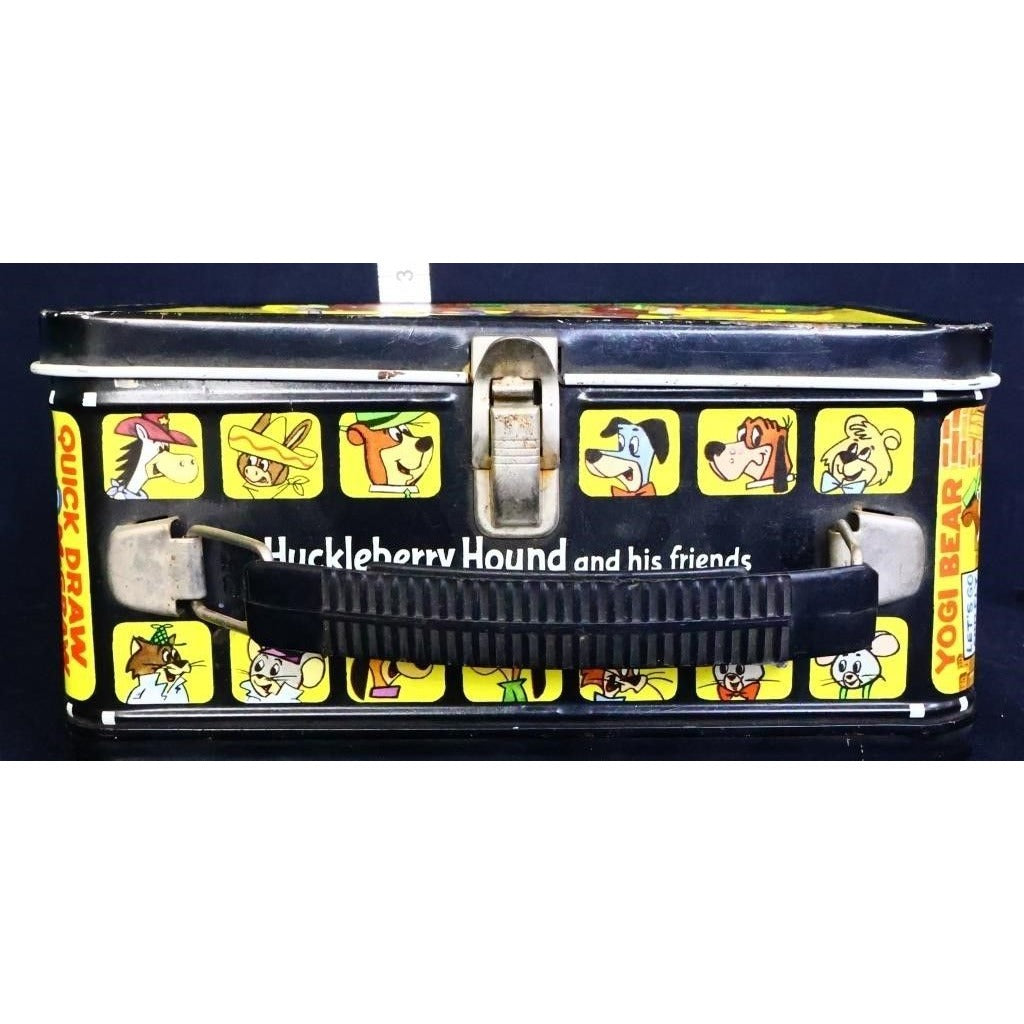 Vintage metal Huckleberry Hound lunchbox w/ thermos
