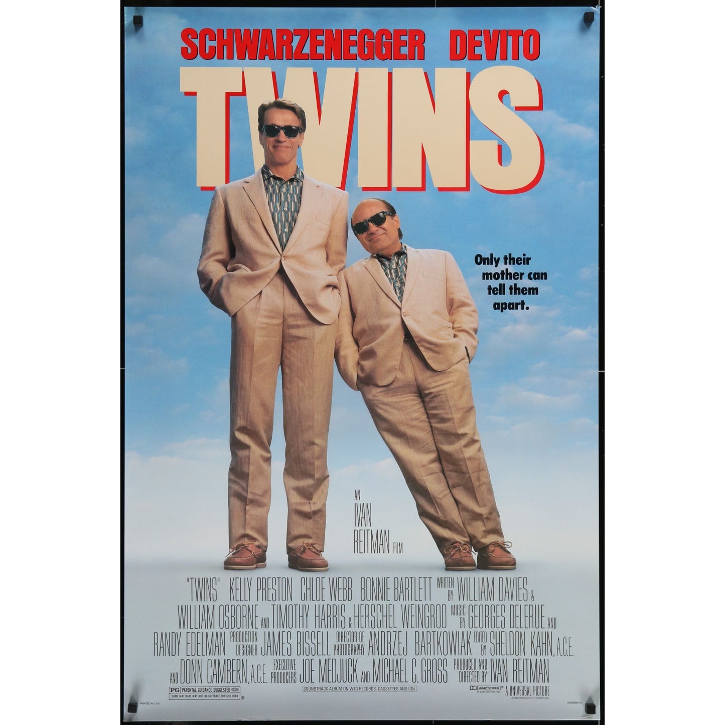 Twins (1988) Original Movie Poster Rolled 27x41