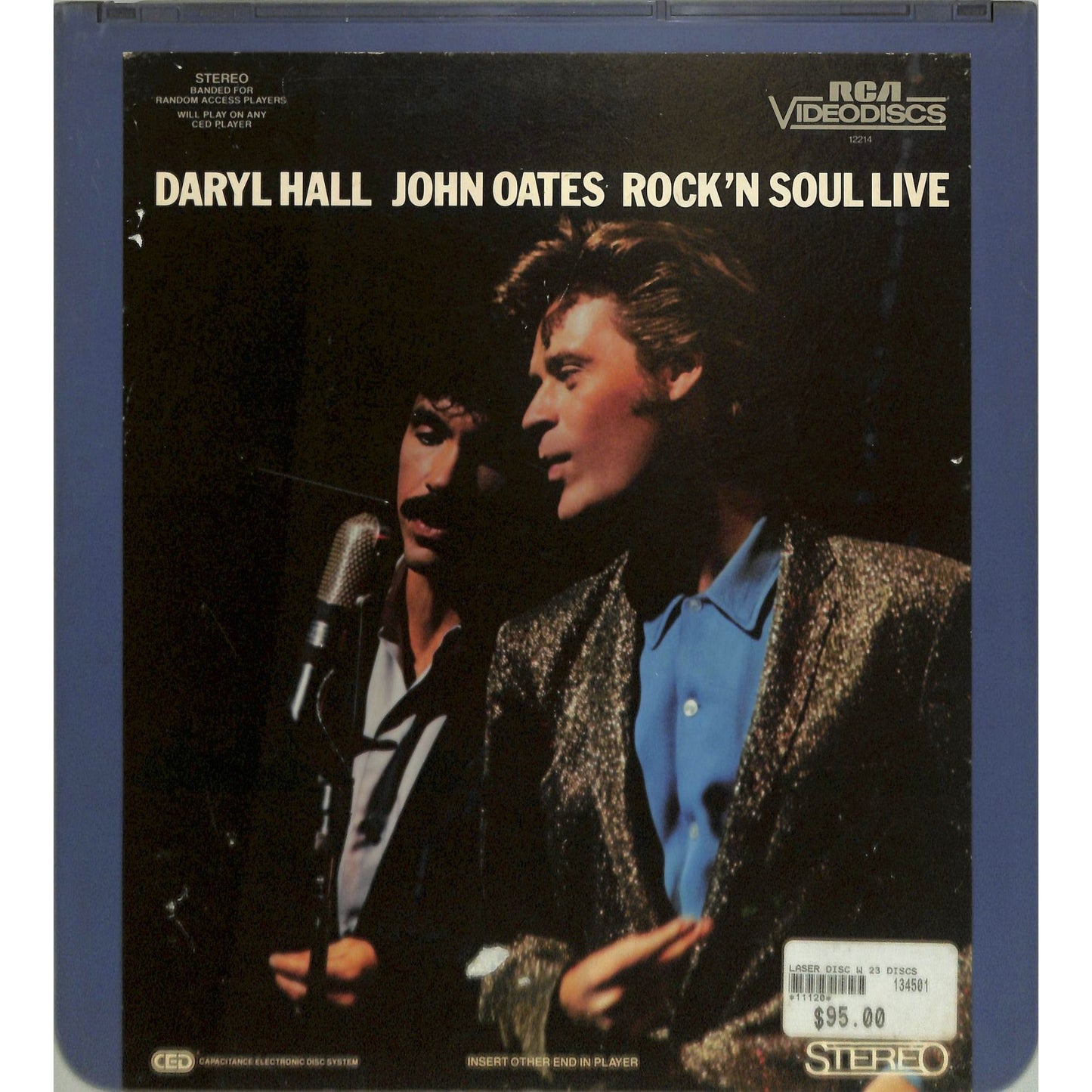 Hall & Oates: Rock 'N Soul Live (1983) Vintage CED Videodisc TESTED WORKING