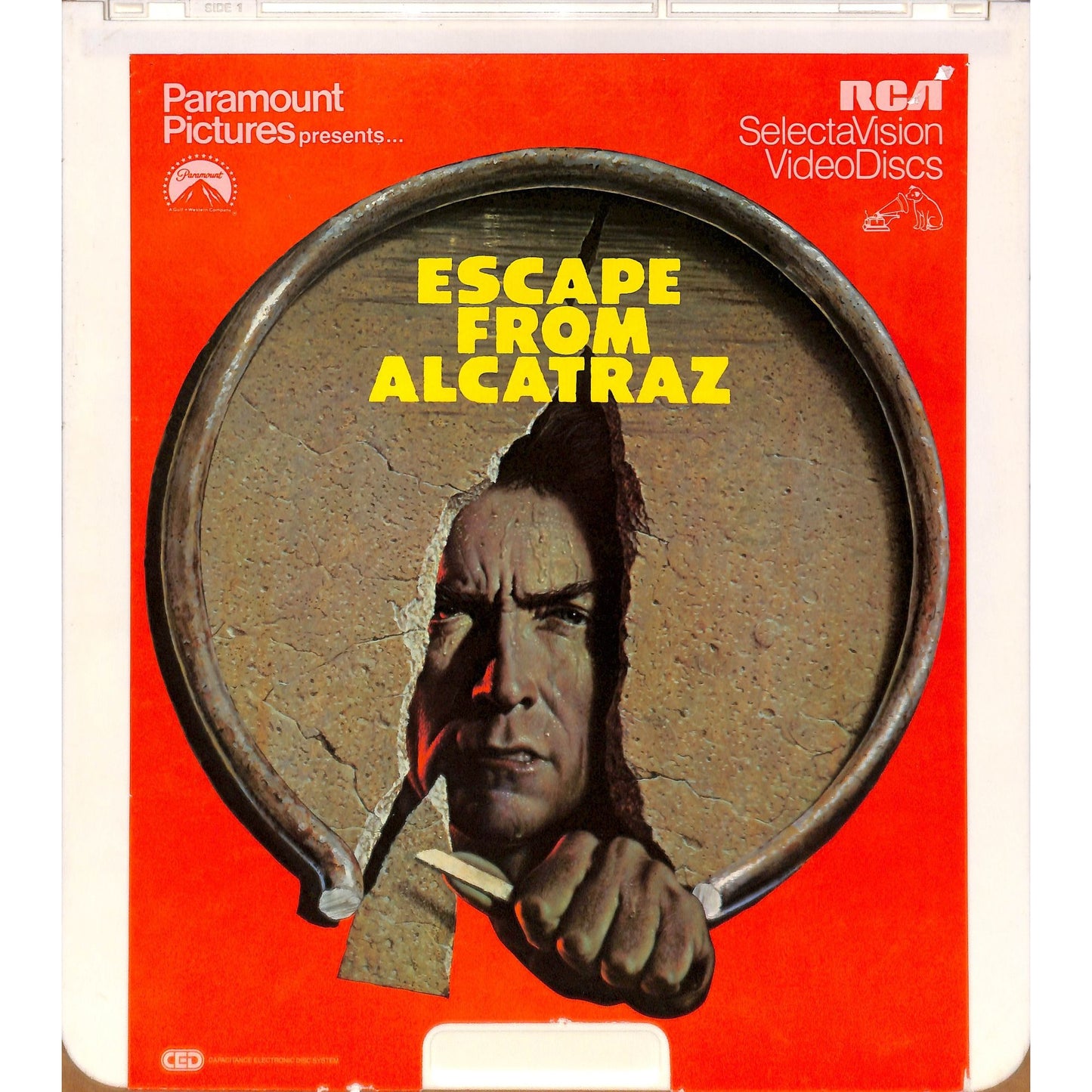 Escape From Alcatraz (1979) CED RCA SelectaVision Videodisc TESTED WORKING
