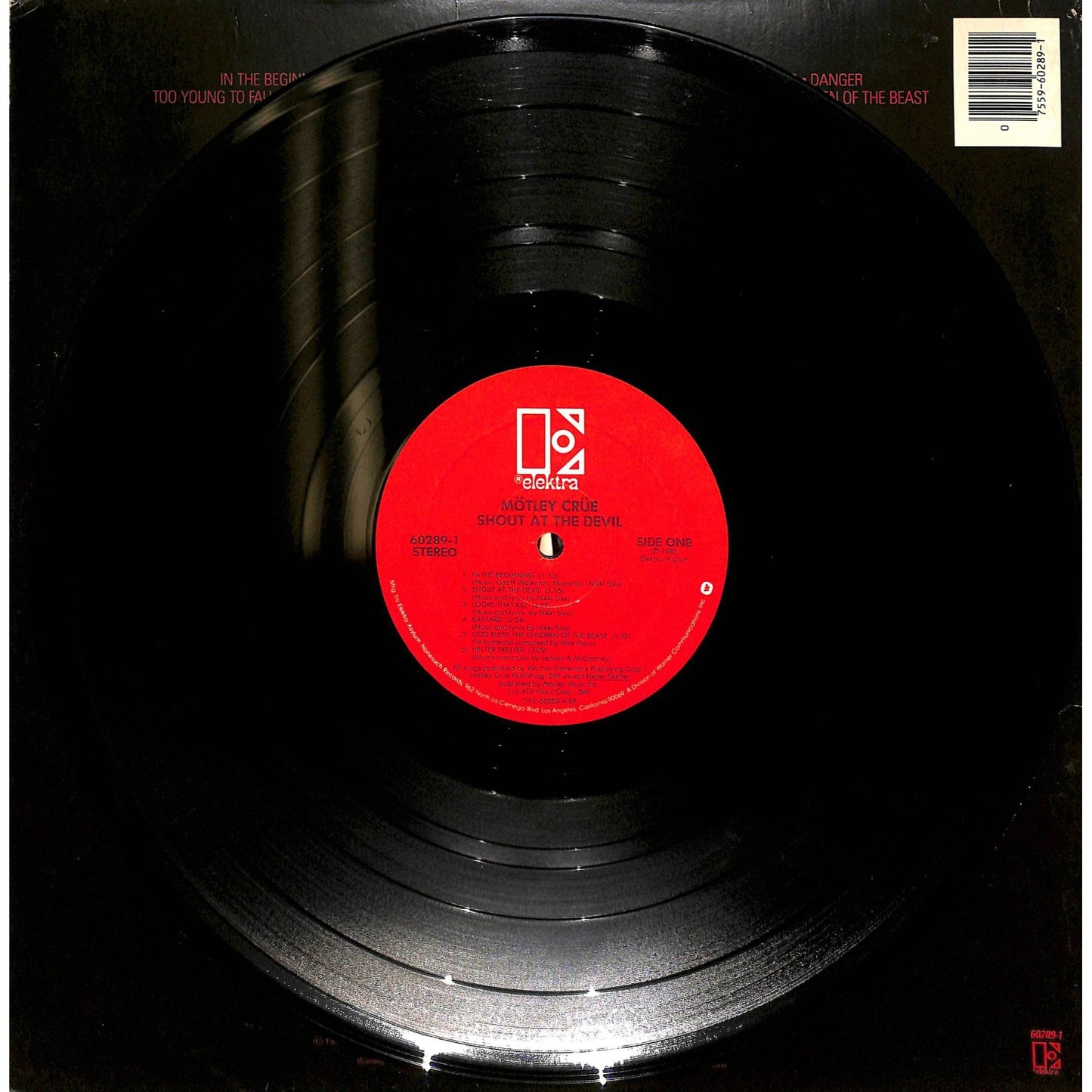 Motley Crue - Shout at the Devil Vinyl Record 9 60289-1