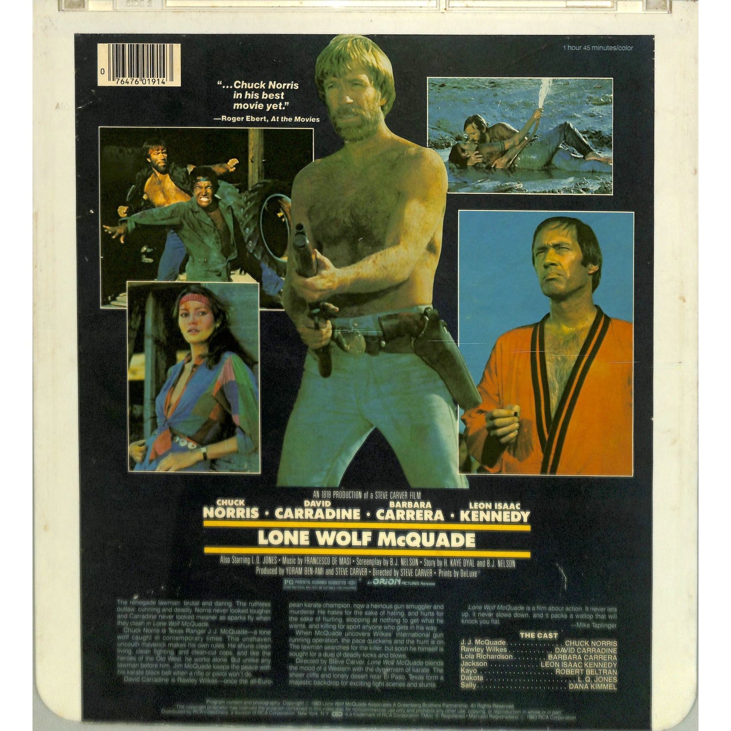Lone Wolf Mcquade (1983) Vintage CED Videodisc