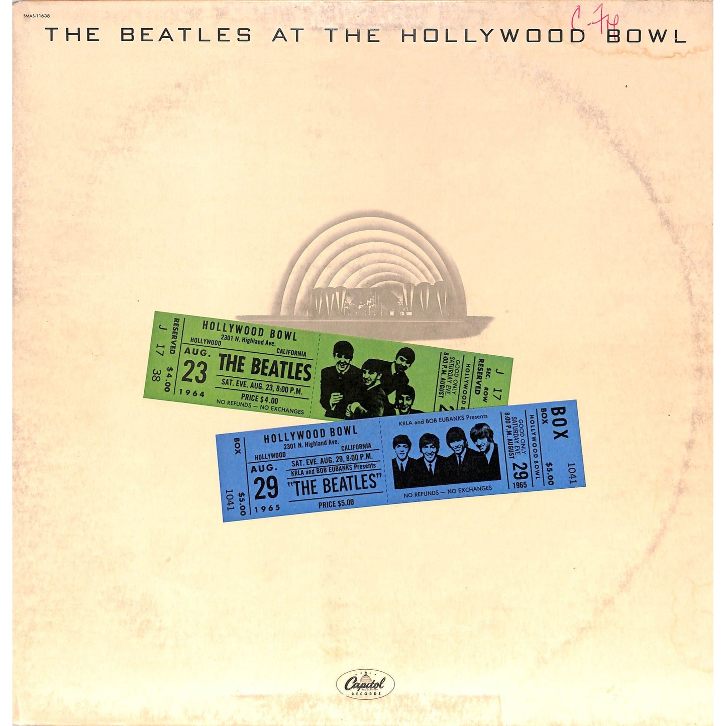 The Beatles At The Hollywood Bowl Vinyl Record SMAS 11638