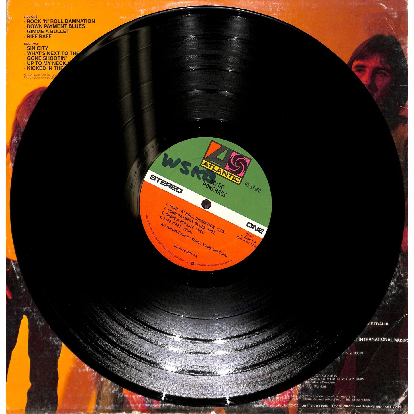AC/DC - Powerage Vinyl Record SD 19180
