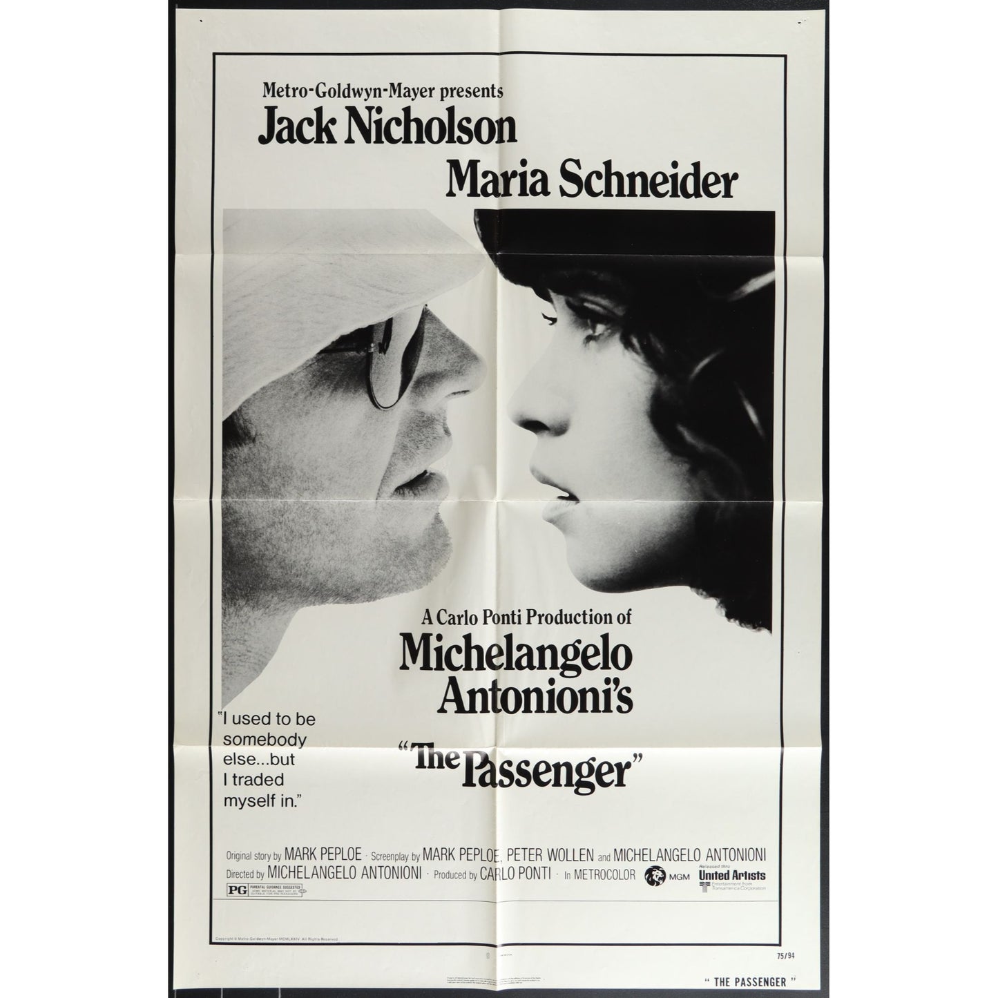 The Passenger (1975) Original Movie Poster 27x41