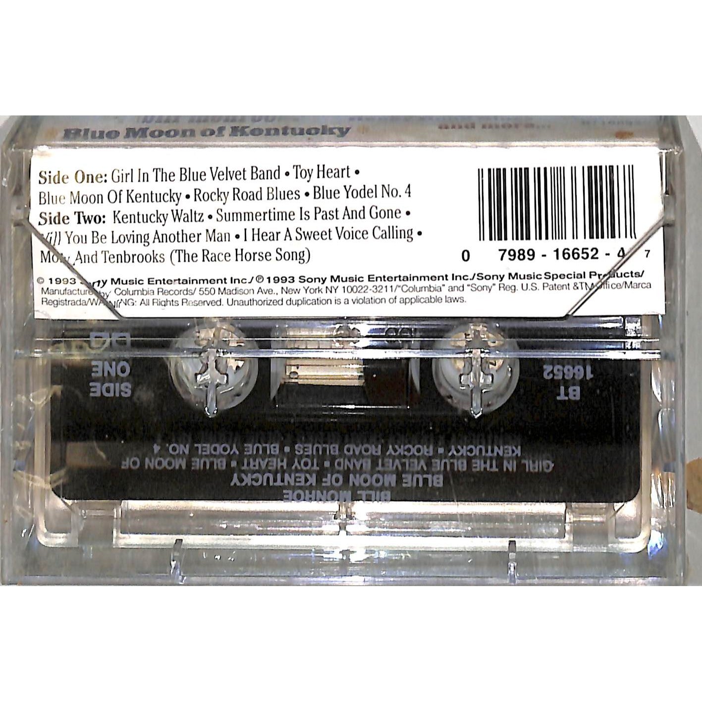 Bill Monroe - Blue Moon of Kentucky Sealed Cassette Tape BT16652