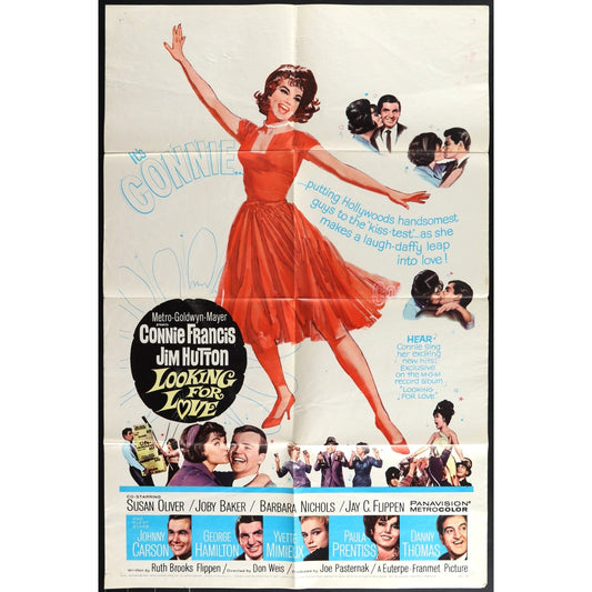 Looking for Love (1964) Original Movie Poster Folded 27x41