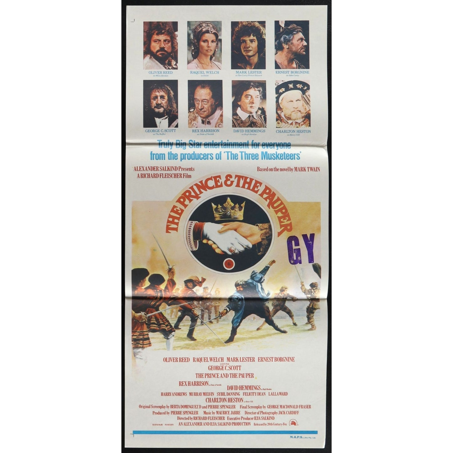 Crossed Swords (1977) Original Australian Daybill Movie Poster