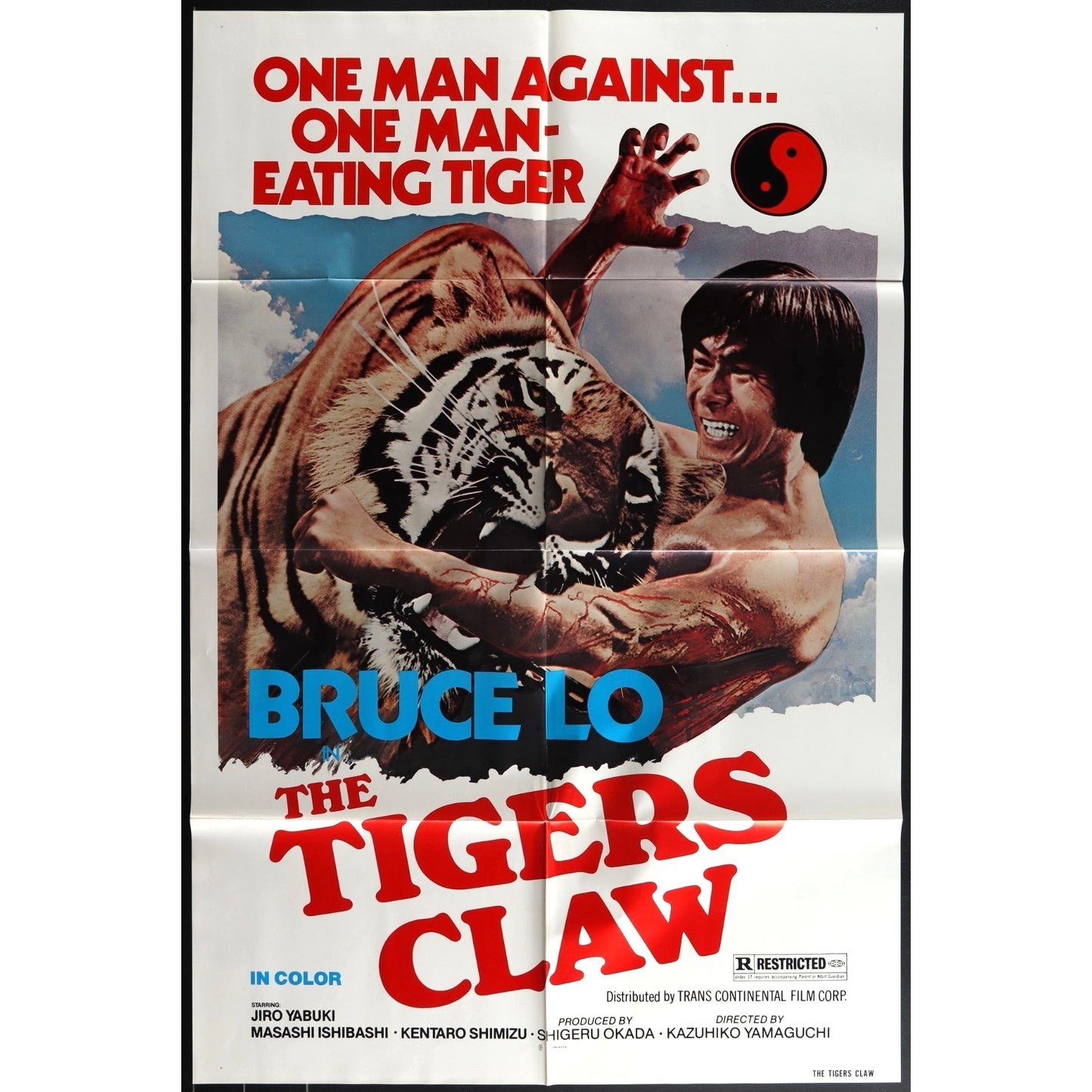 The Tigers Claw (1976) Original Movie Poster Folded 27x41 EM8-438
