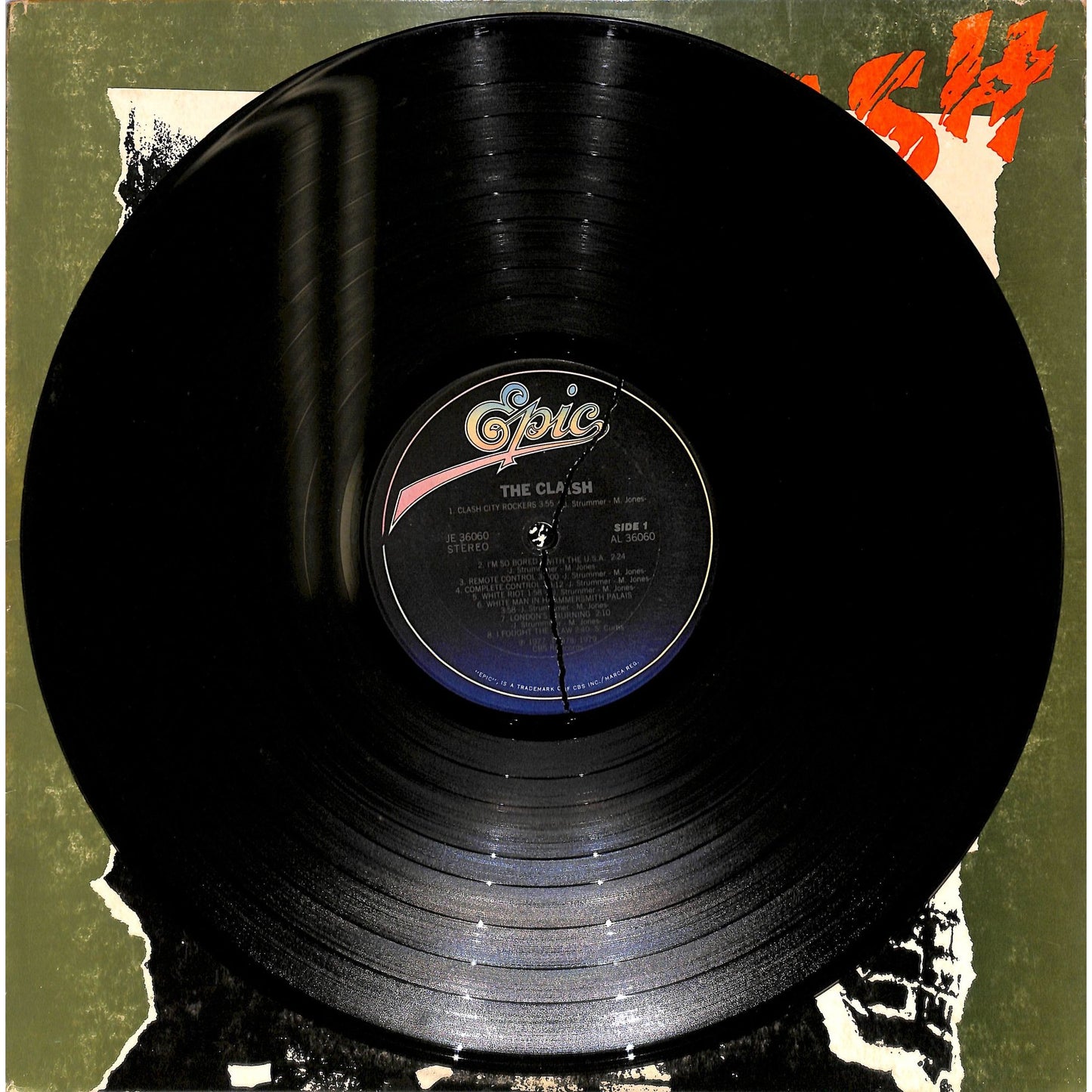 The Clash Self-Titled Vinyl Record JE 36060