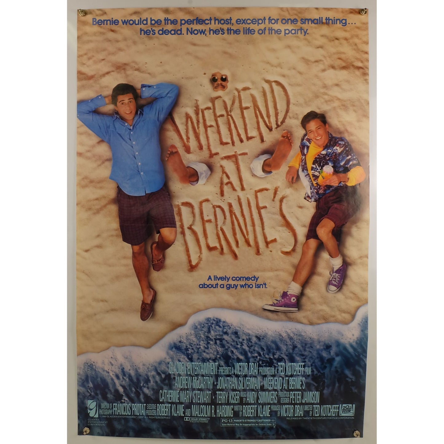 Weekend at Bernie's (1989) Original Movie Poster Folded 27x40