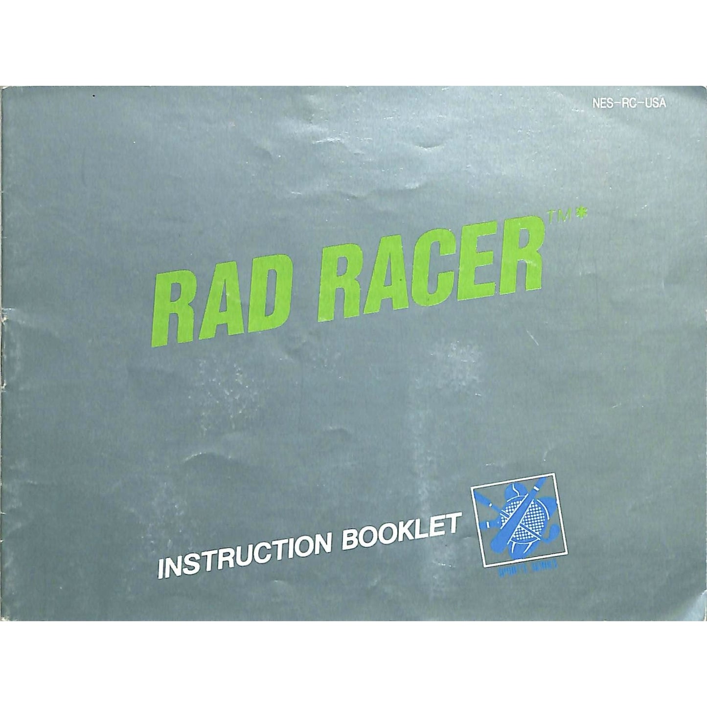Rad Racer (1987) Nintendo NES Cartridge + Instruction Booklet