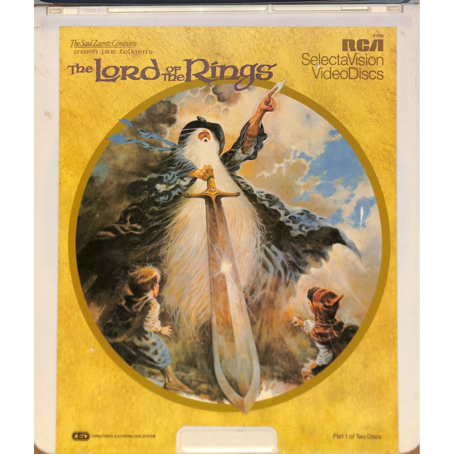 The Lord of The Rings part 1 & 2 (1978) CED RCA SelectaVision TESTED WORKING