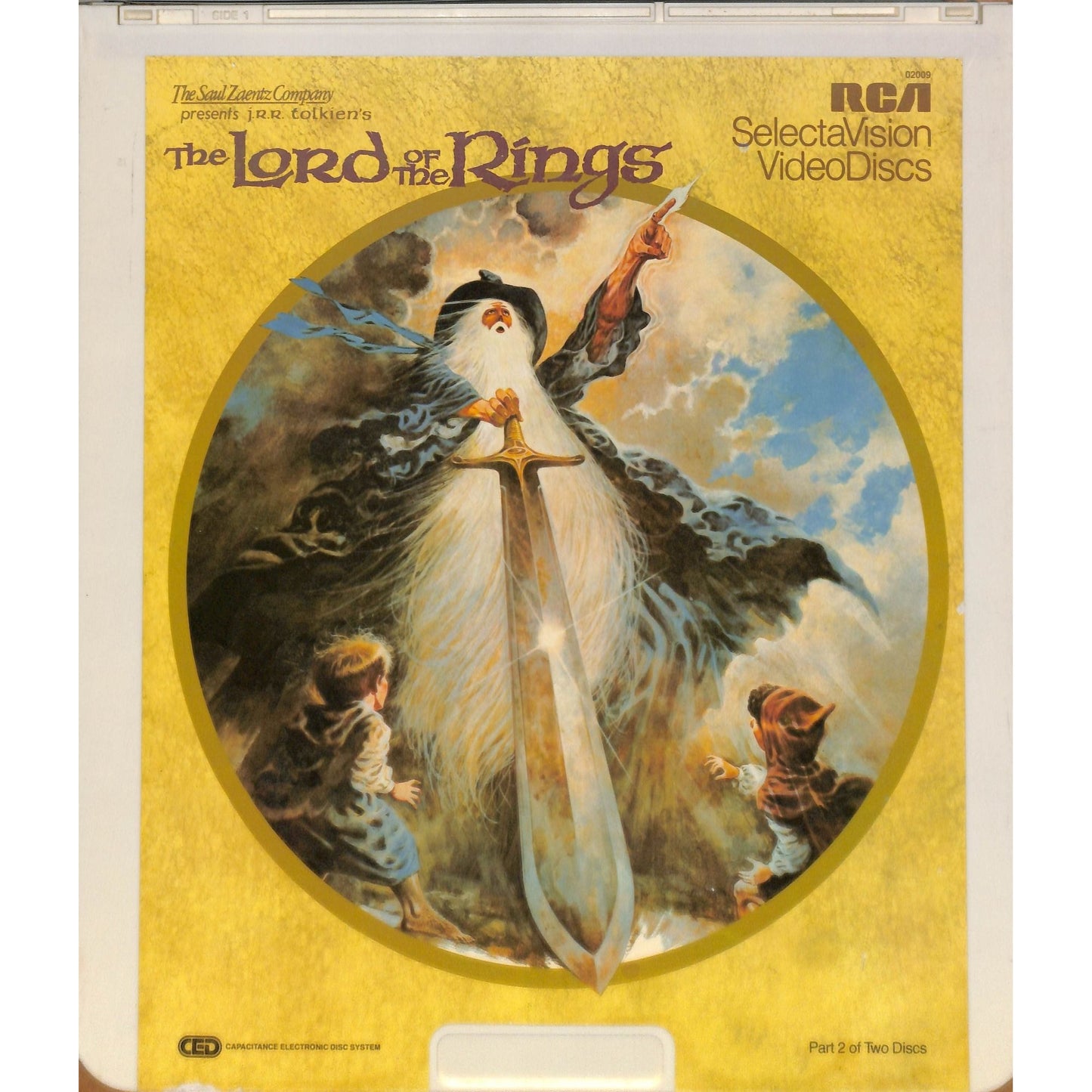 The Lord of The Rings part 1 & 2 (1978) CED RCA SelectaVision TESTED WORKING