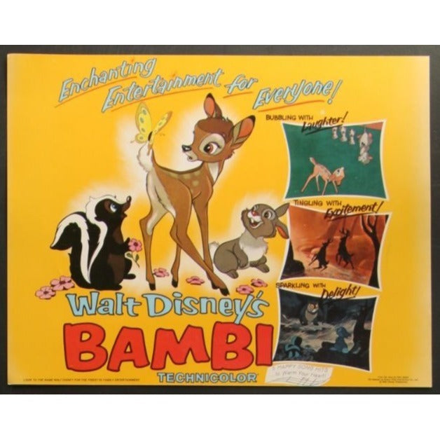 Bambi (1975 Re-release) Original Lobby Card Movie Poster 11x14