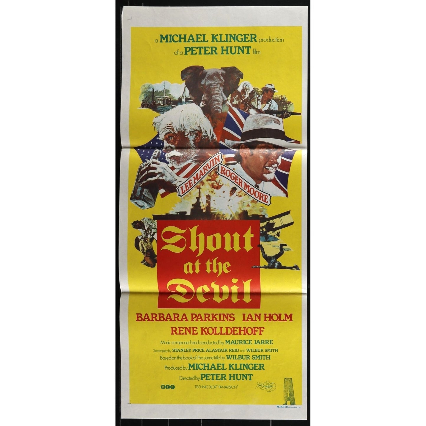 Shout at the Devil (1976) Original Australian Daybill Movie Poster