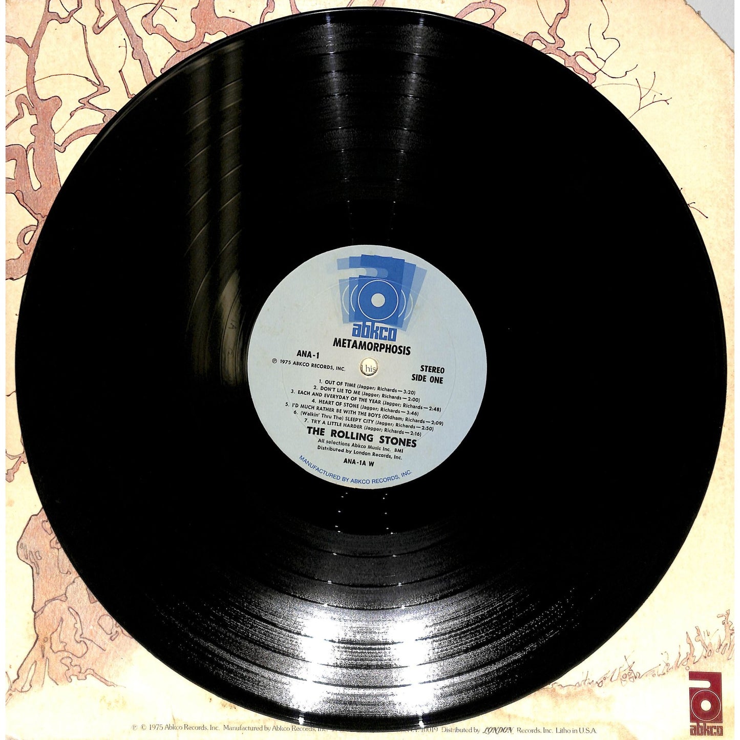 The Rolling Stones - Metamorphosis Vinyl Record ANA-1