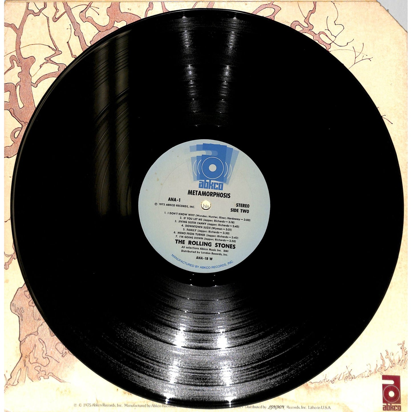 The Rolling Stones - Metamorphosis Vinyl Record ANA-1