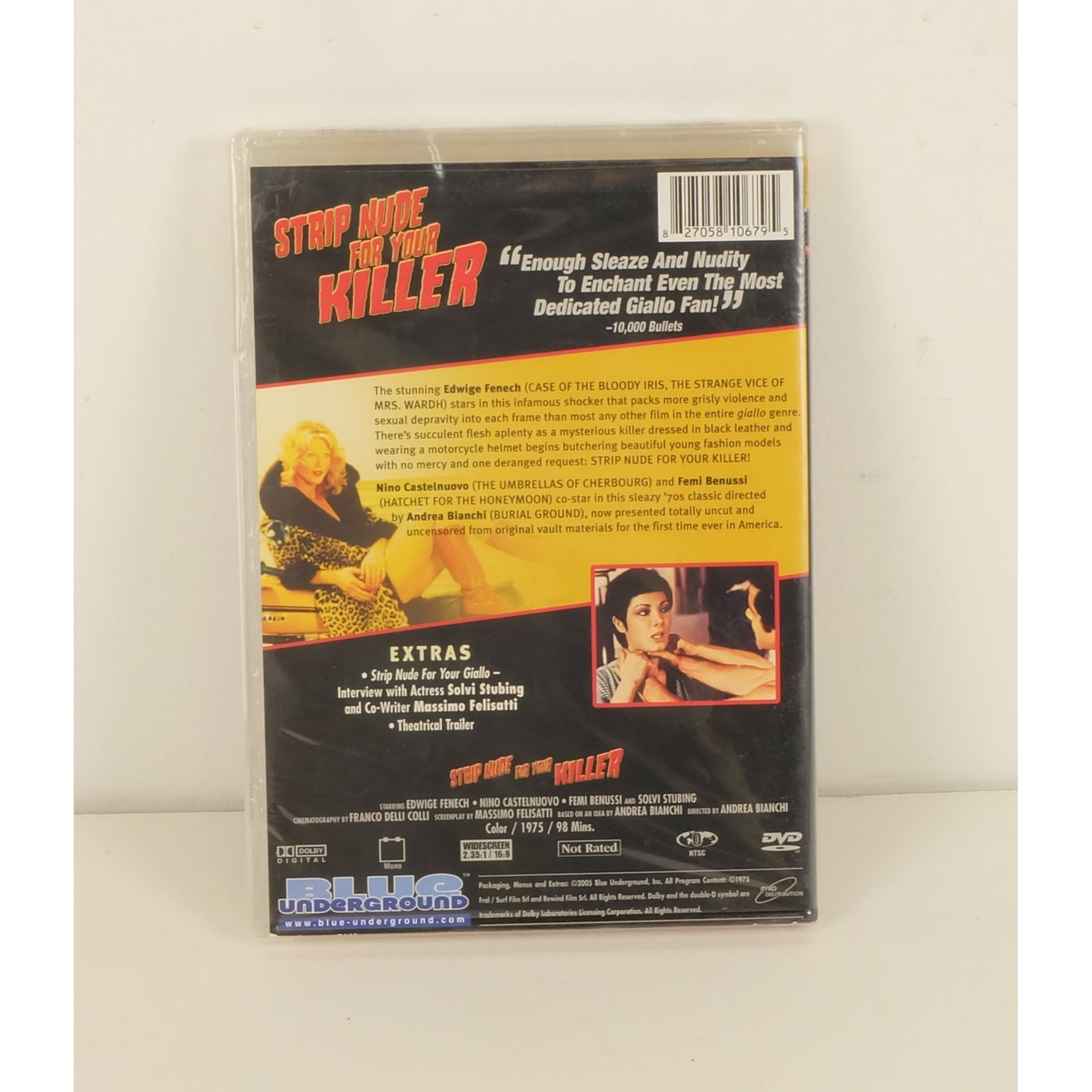 Strip Nude for You Killer (DVD, 1975) New Sealed