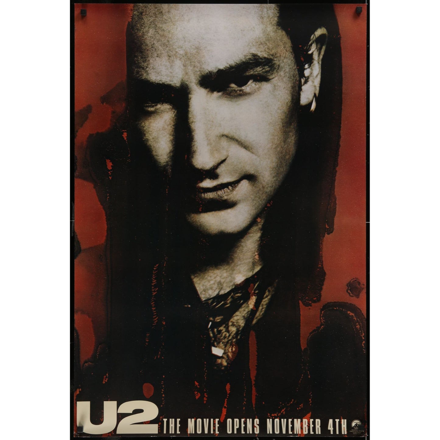U2 Rattle and Hum (1988) Original Movie Poster BONO Rolled 27x40