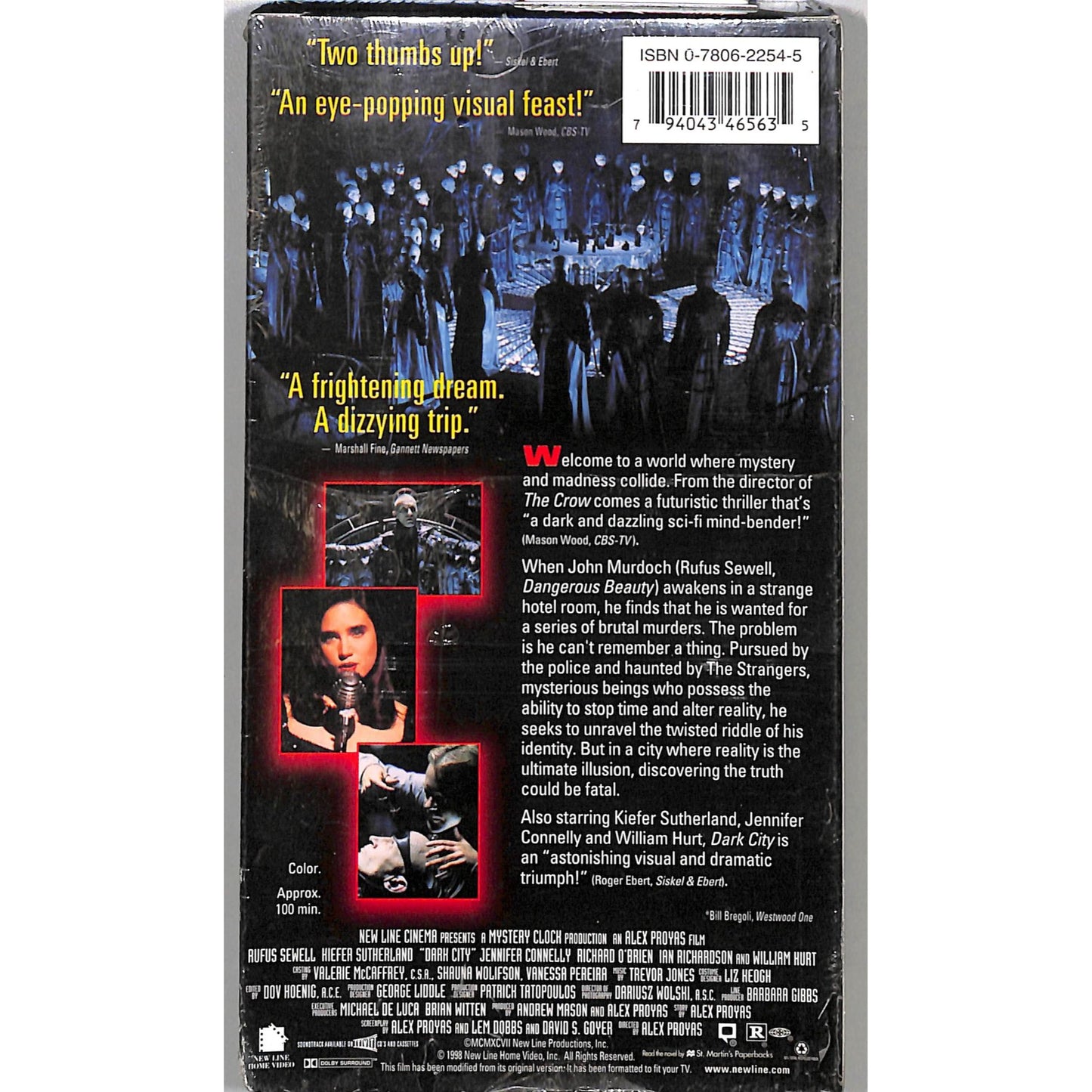 Dark City (1998) BRAND NEW SEALED VHS