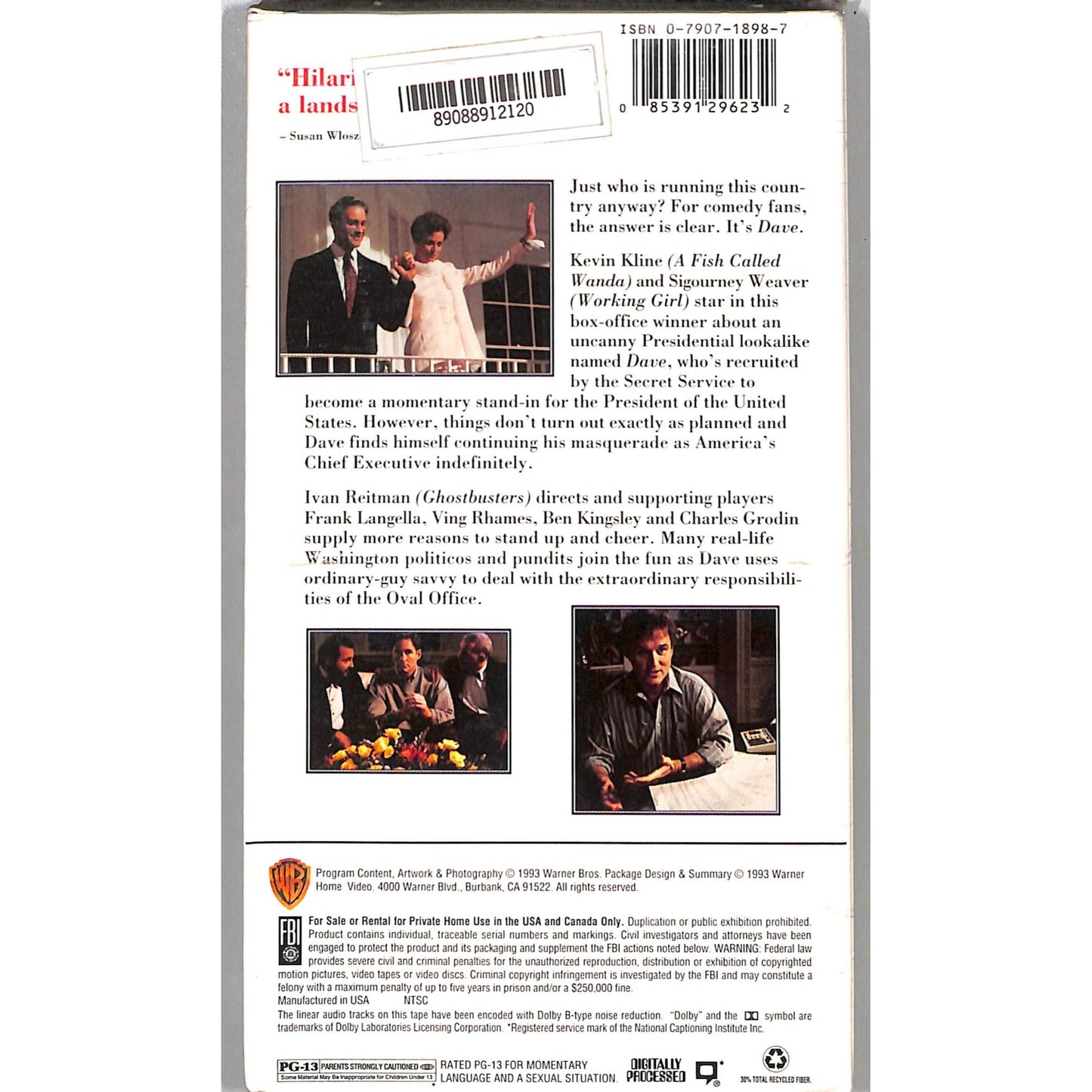 Dave (1993) BRAND NEW SEALED VHS