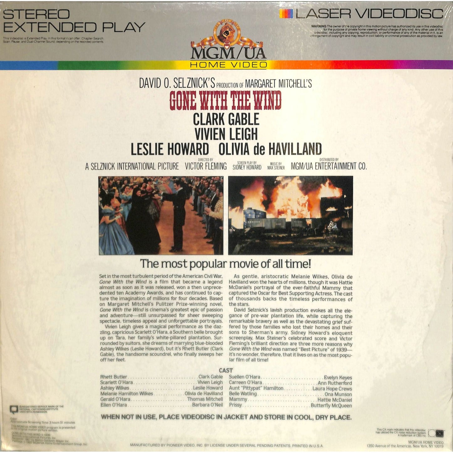 Gone with the Wind (1939) Laserdisc