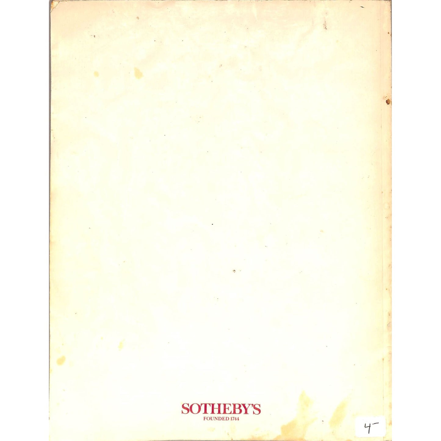 Sotheby's Impressionist and Modern Paintings Auction Catalog October 18, 1984