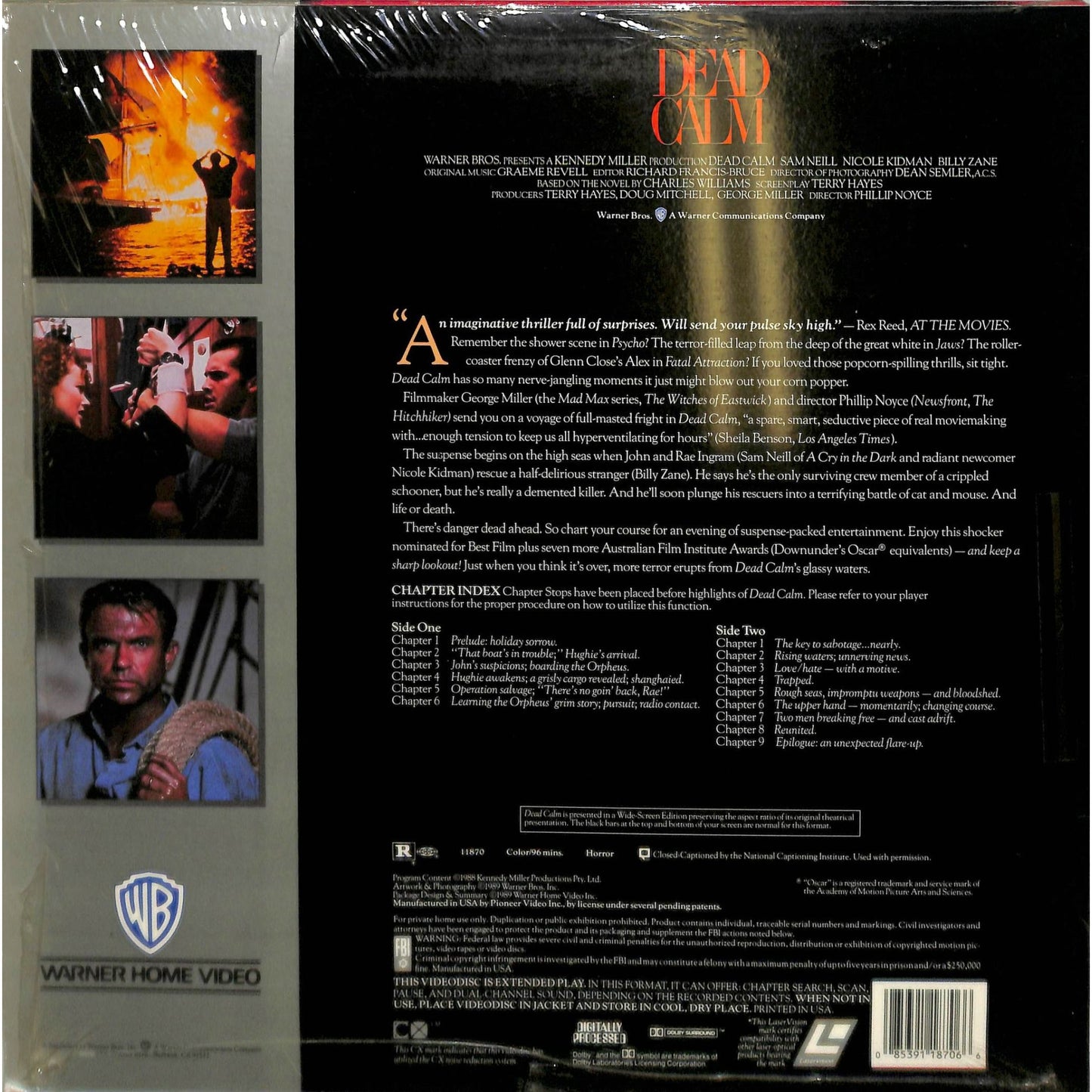 Dead Calm (1989) Laserdisc