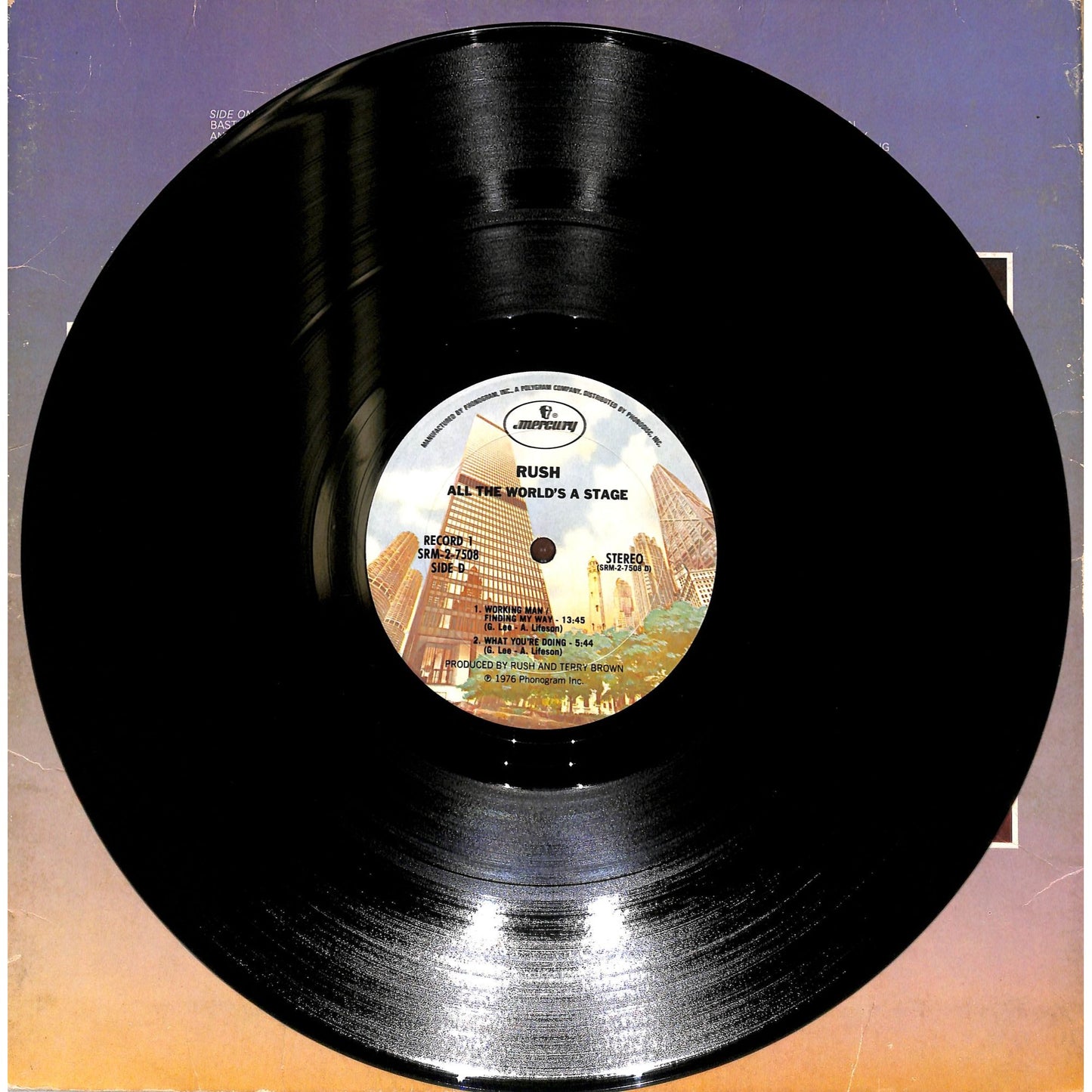 Rush - All the World's a Stage 2LP Vinyl Record SRM-2-7508