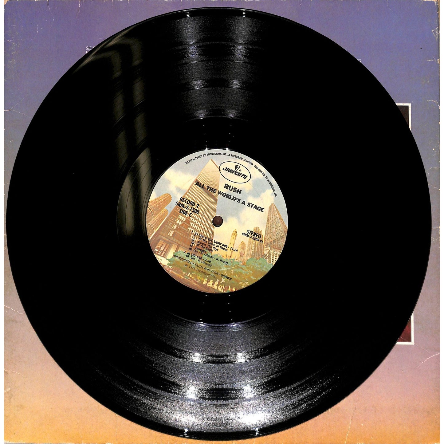 Rush - All the World's a Stage 2LP Vinyl Record SRM-2-7508