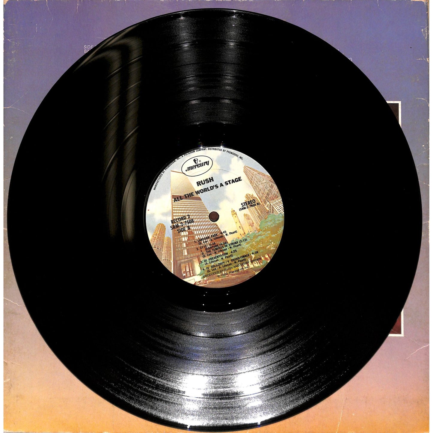 Rush - All the World's a Stage 2LP Vinyl Record SRM-2-7508