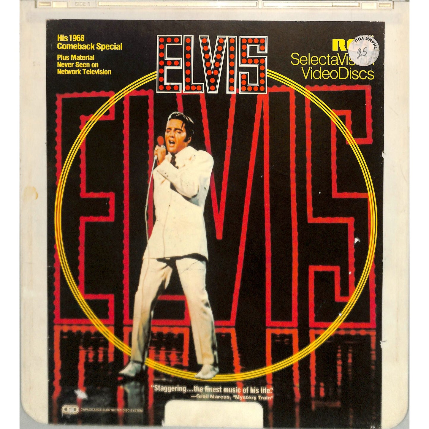 Elvis: the 1968 Comeback Special (1968) Vintage CED Videodisc