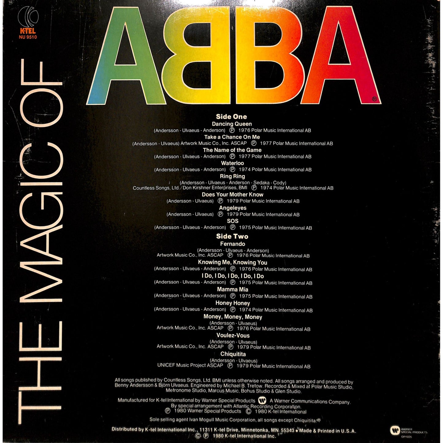 ABBA - The Magic of ABBA Vinyl Record NU-9510