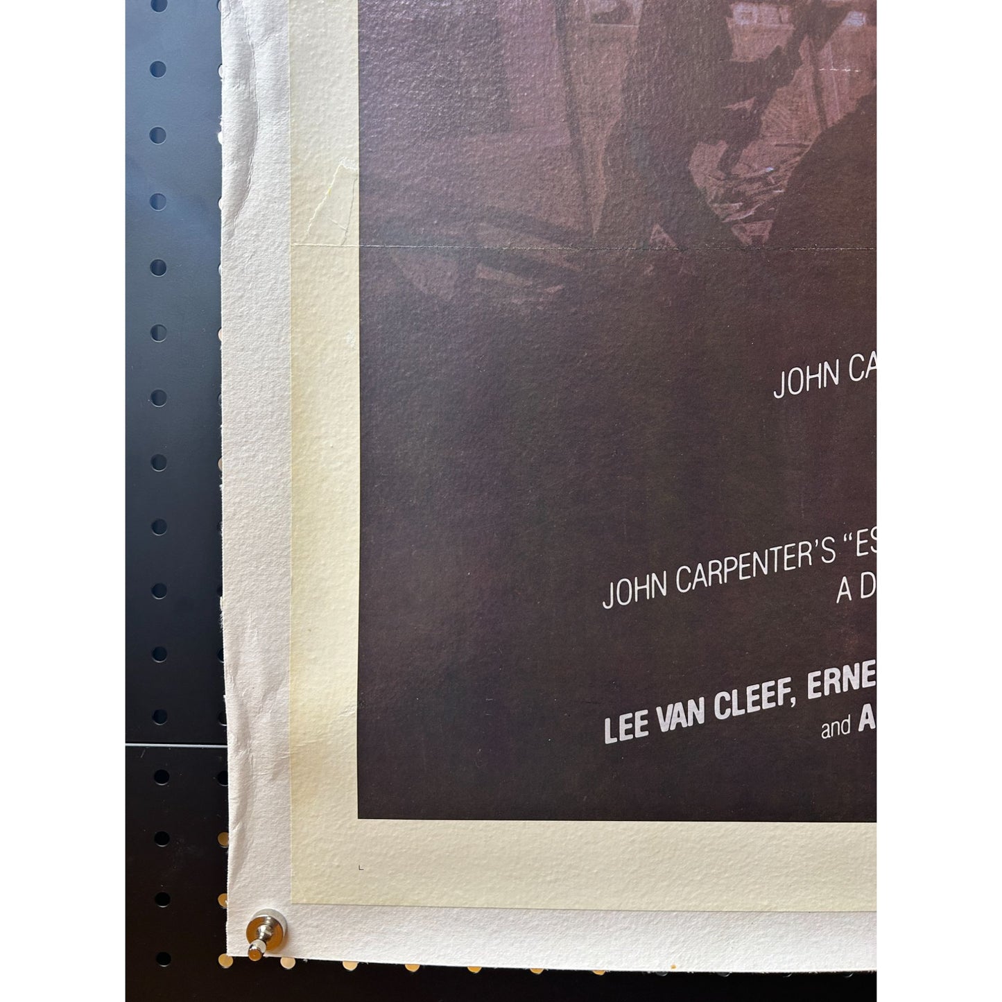 Escape from New York (1981) Original Linenbacked Restored One-Sheet 27x41 VG