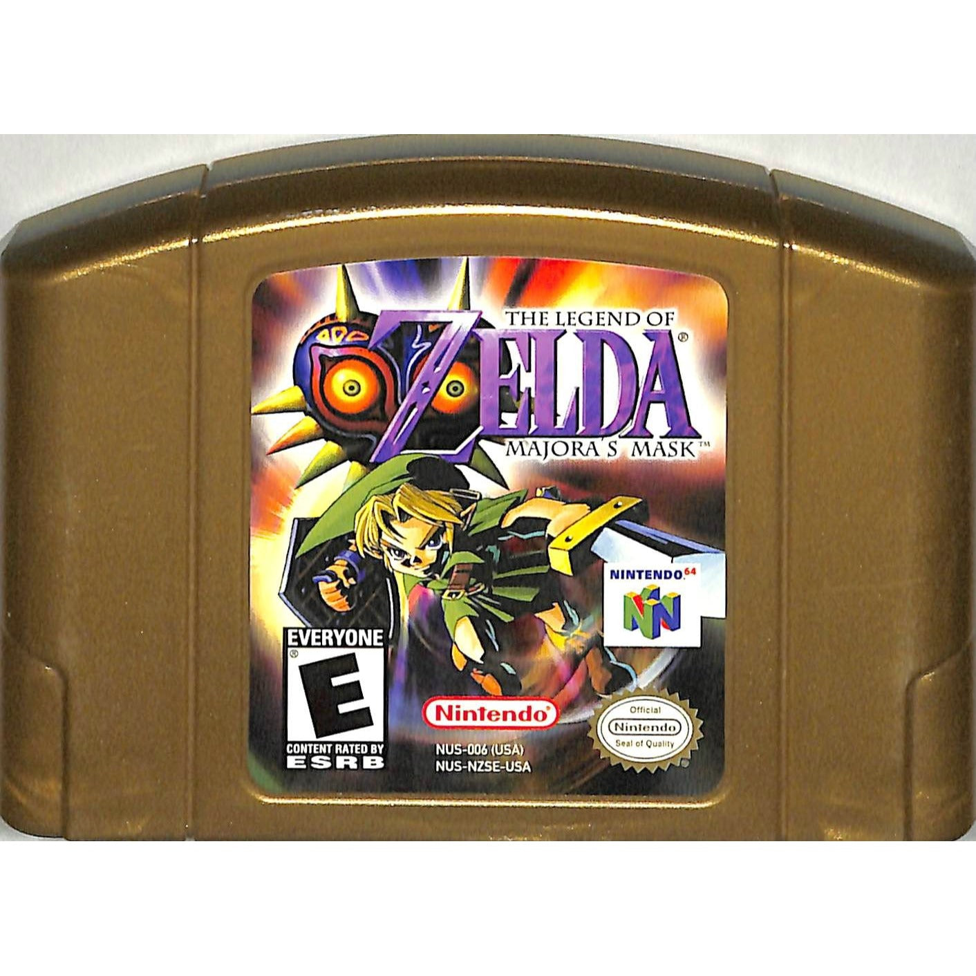 The Legend of Zelda: Majora's Mask (2000) N64 Holo Gold Cart Complete in Box