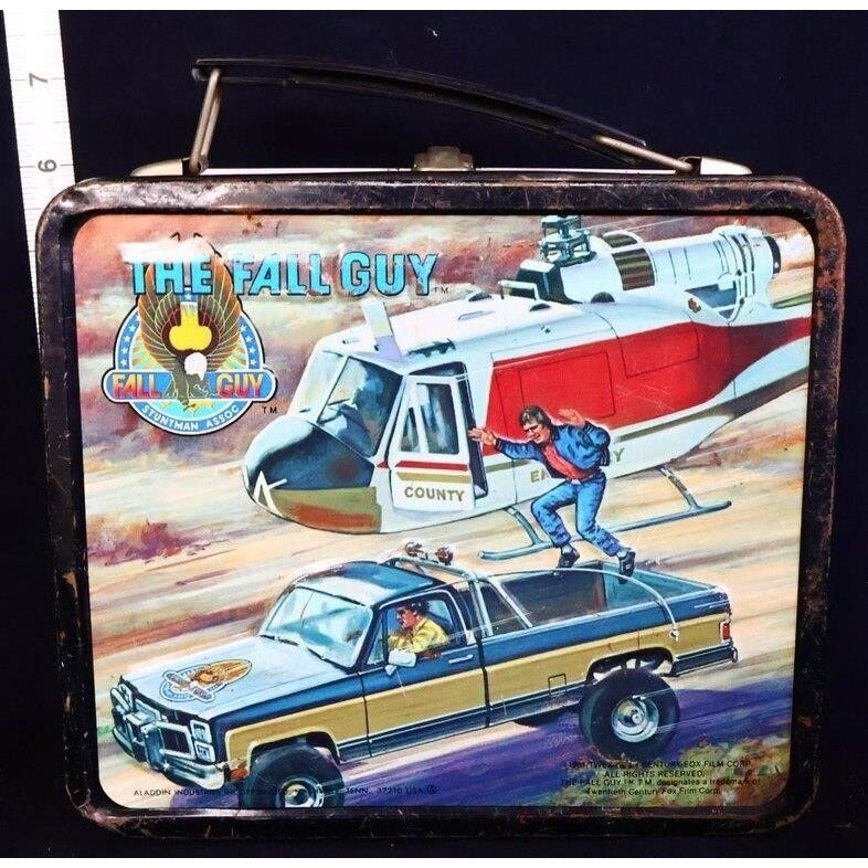 Vintage metal The Fall Guy lunchbox