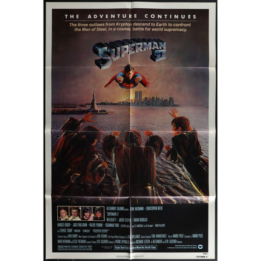 Superman II (1980) Original Movie Poster Folded 27x41 EM8-464