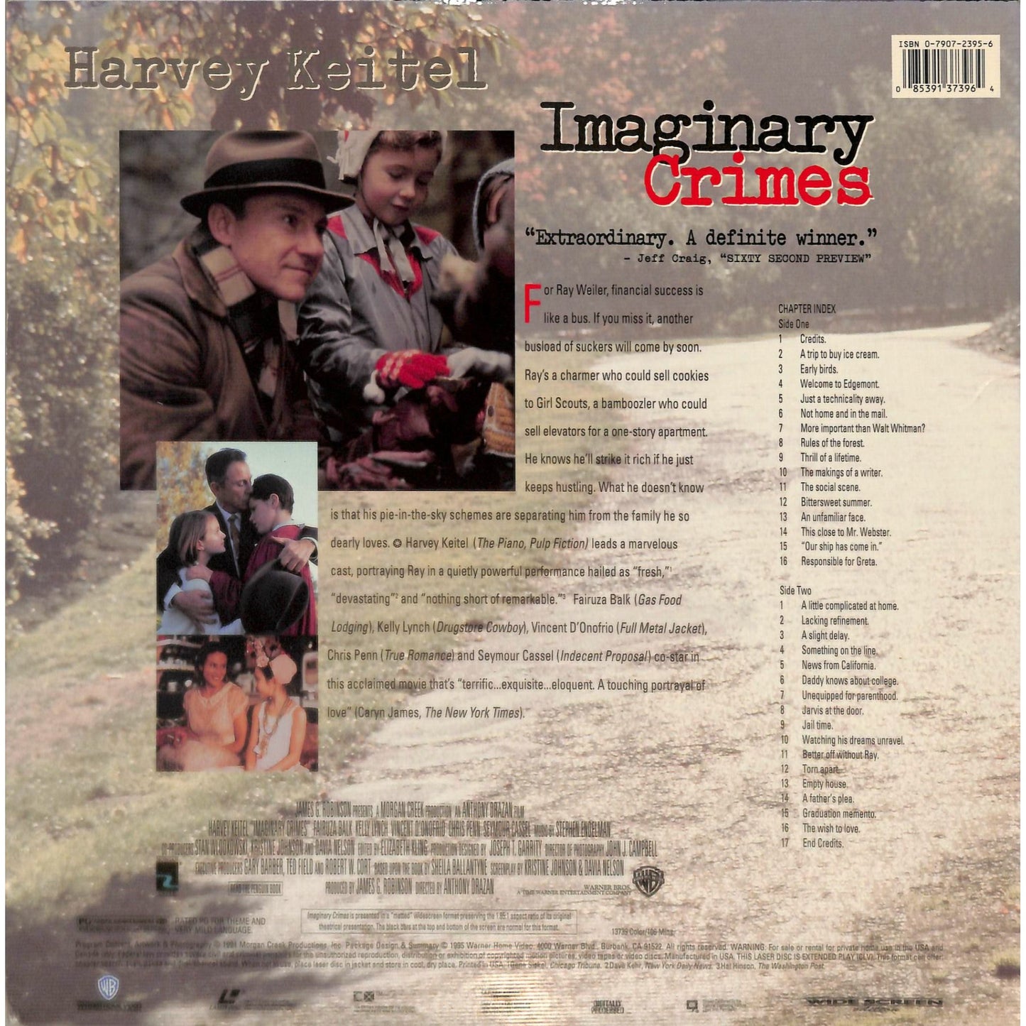 Imaginary Crimes (1994) Laserdisc