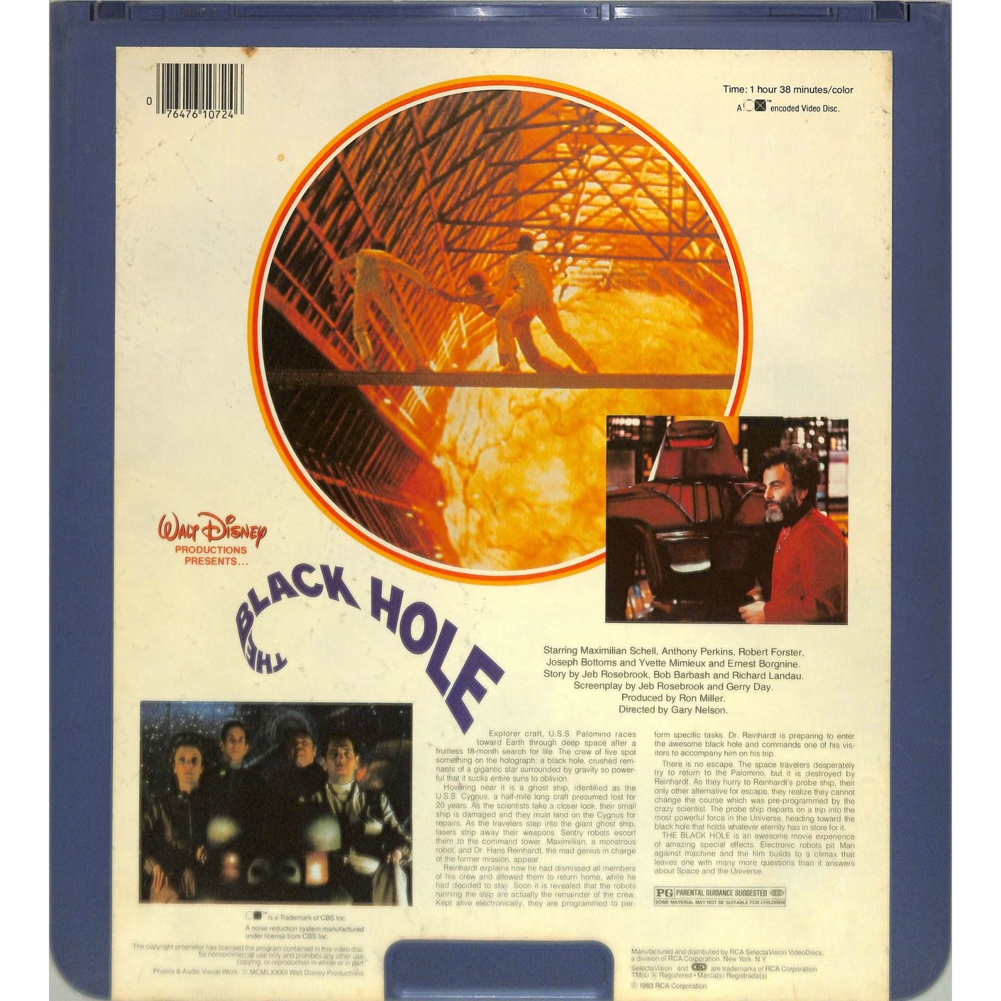 The Black Hole (1979) CED Videodisc TESTED WORKING