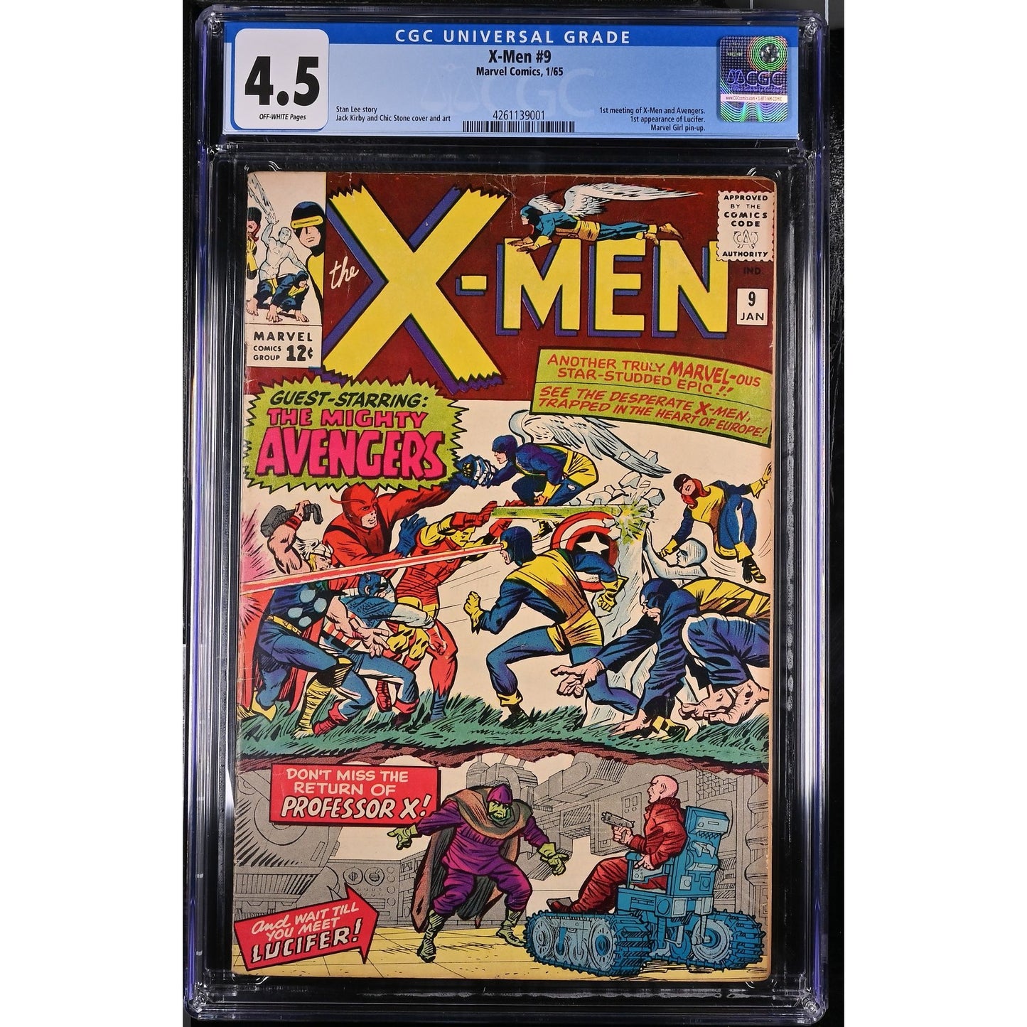 X-Men #9 (1965) CGC 4.5 First Meeting of X-Men and Avengers