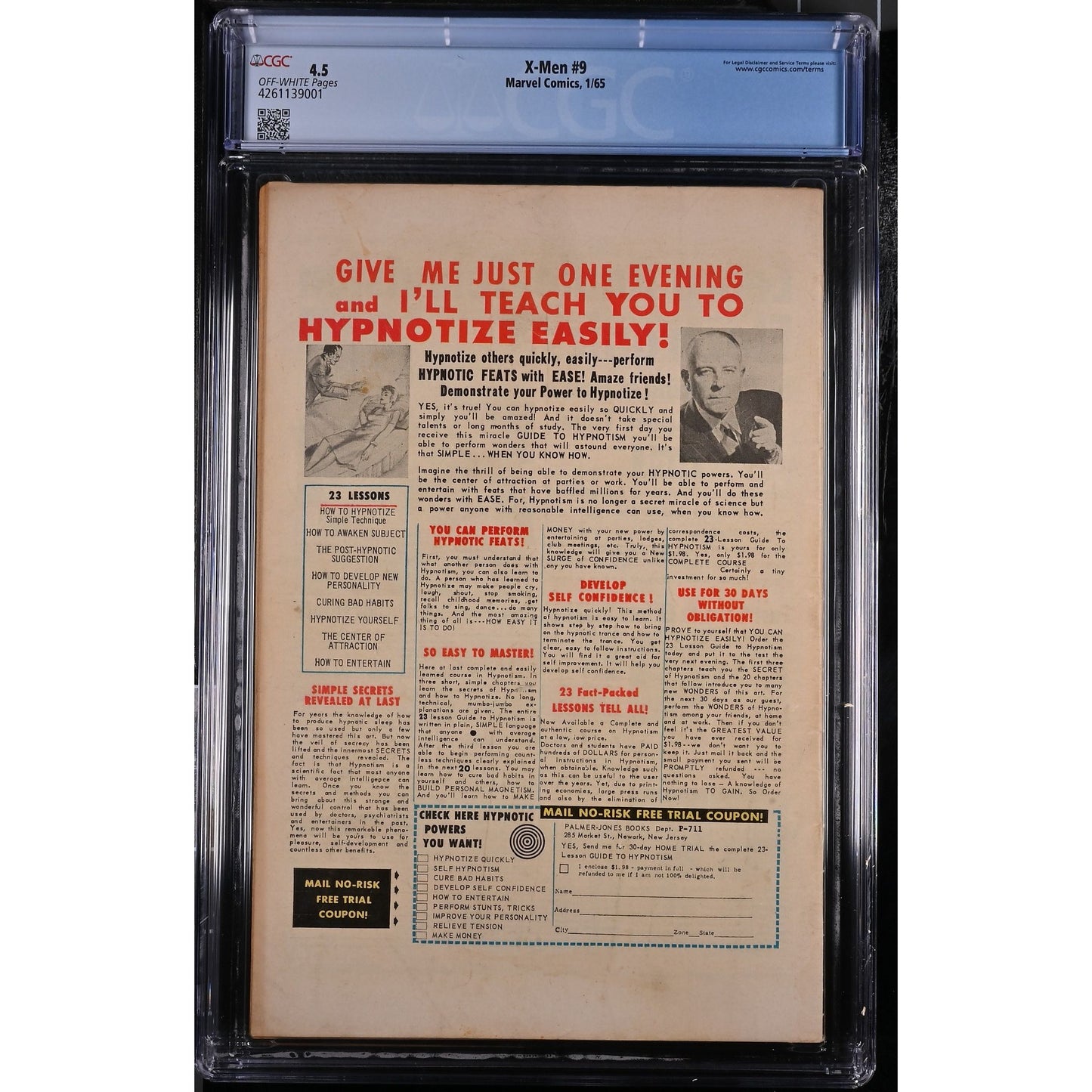 X-Men #9 (1965) CGC 4.5 First Meeting of X-Men and Avengers