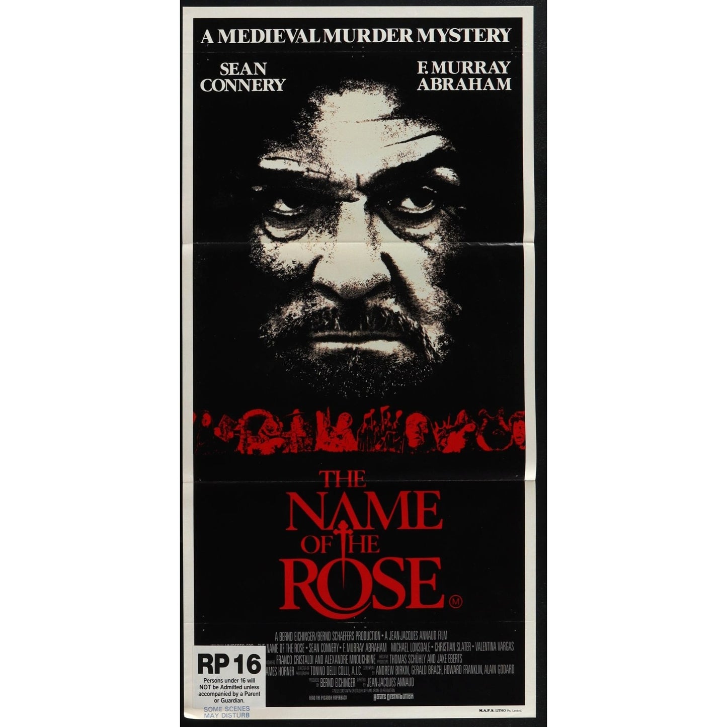 The Name of the Rose (1986) Original Australian Daybill Movie Poster