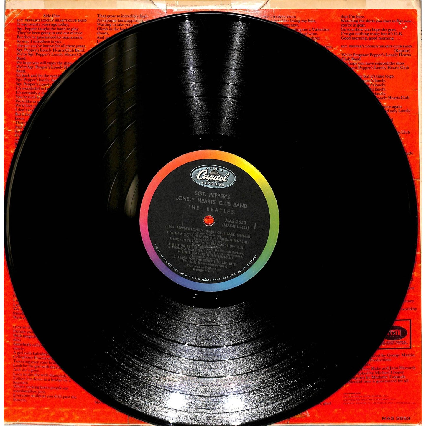 The Beatles - Sgt. Pepper's Lonely Hearts Club Band Mono Vinyl Record MAS 2653