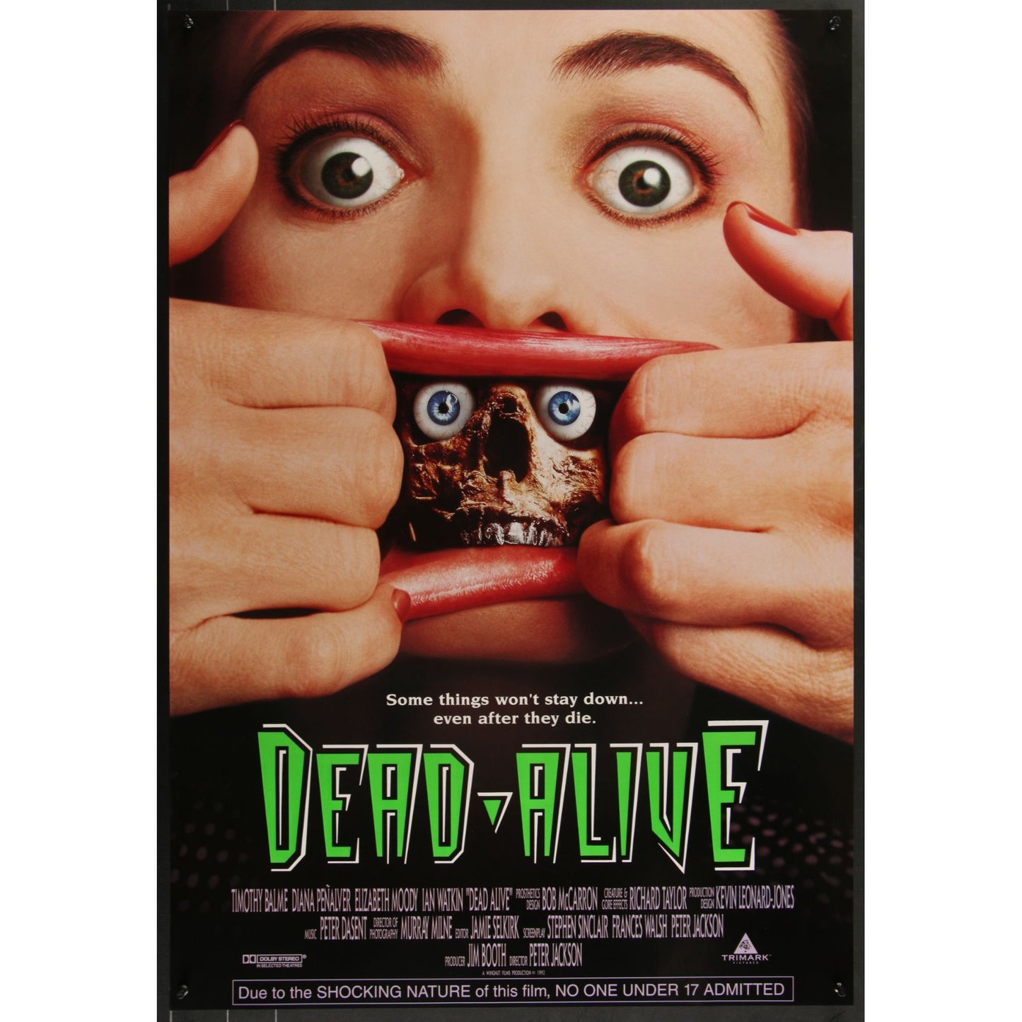 Dead Alive (1992) Original Movie Poster Rolled Single-Sided 27x39 1/2