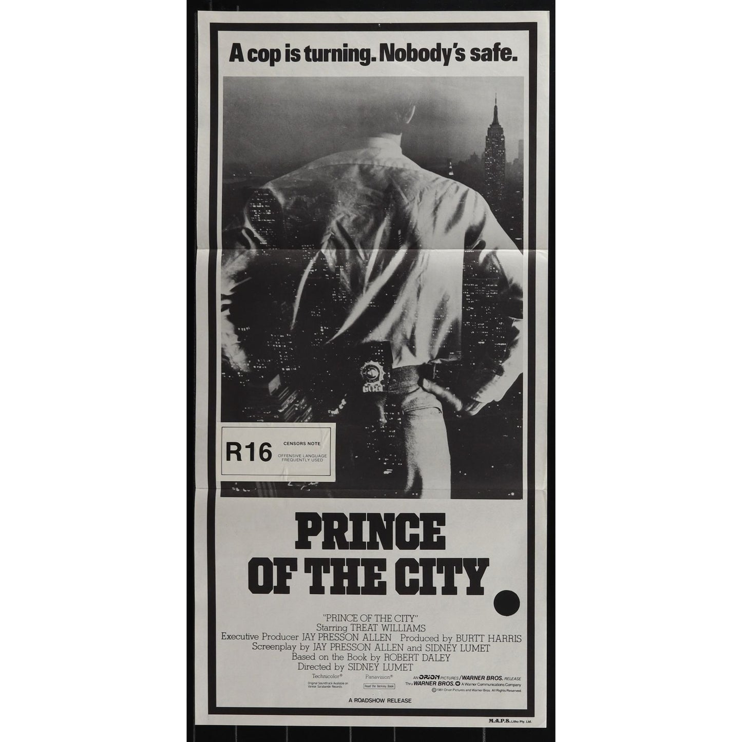 Prince of the City (1981) Original Australian Daybill Movie Poster